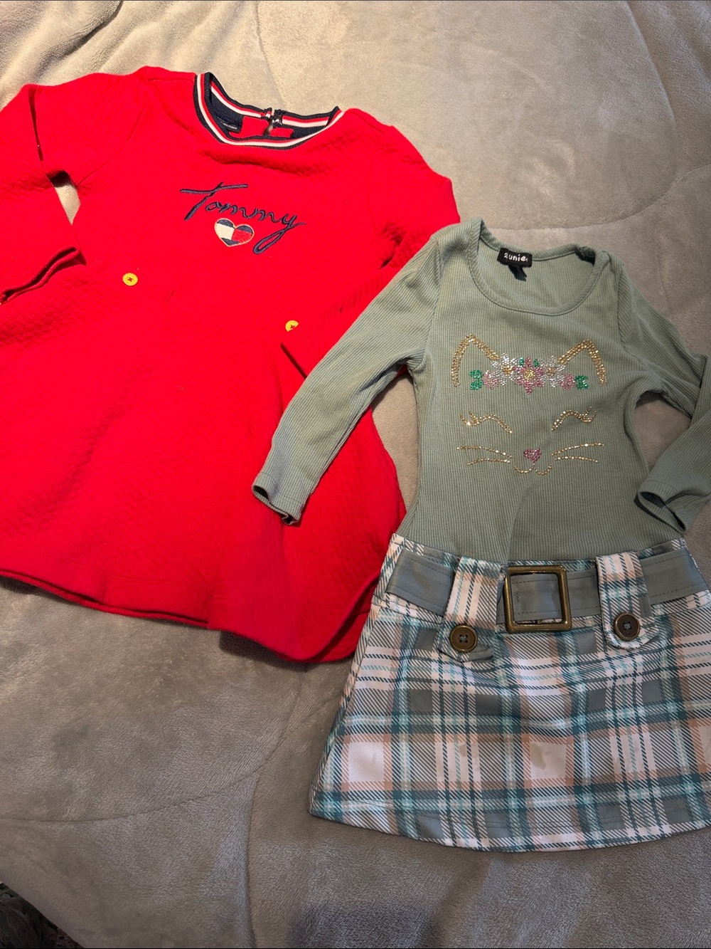 Tommy Hilfiger Red Long Sleeve Logo Top